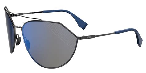 fendi black aviator sunglasses|Fendi rimless sunglasses.